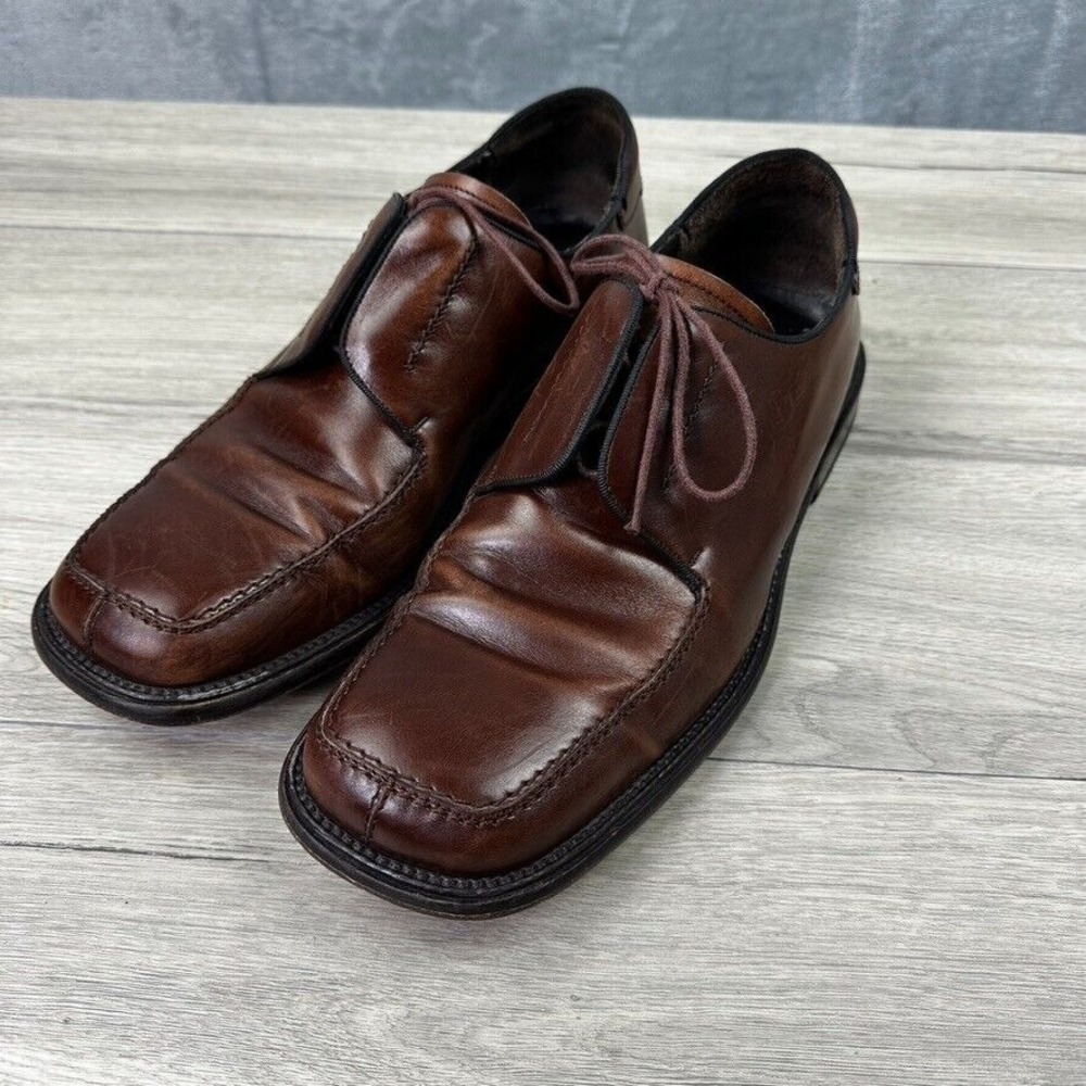mezlan bargino dress shoes mens size 10.5 brown leather
